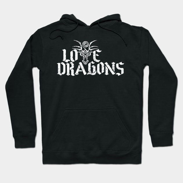 Love Dragons - white Hoodie by EDDArt